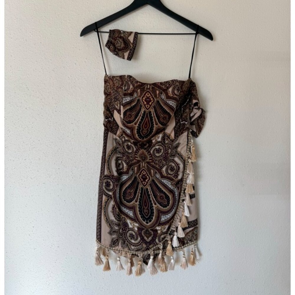 Blithe Paisley Print Silk Romper